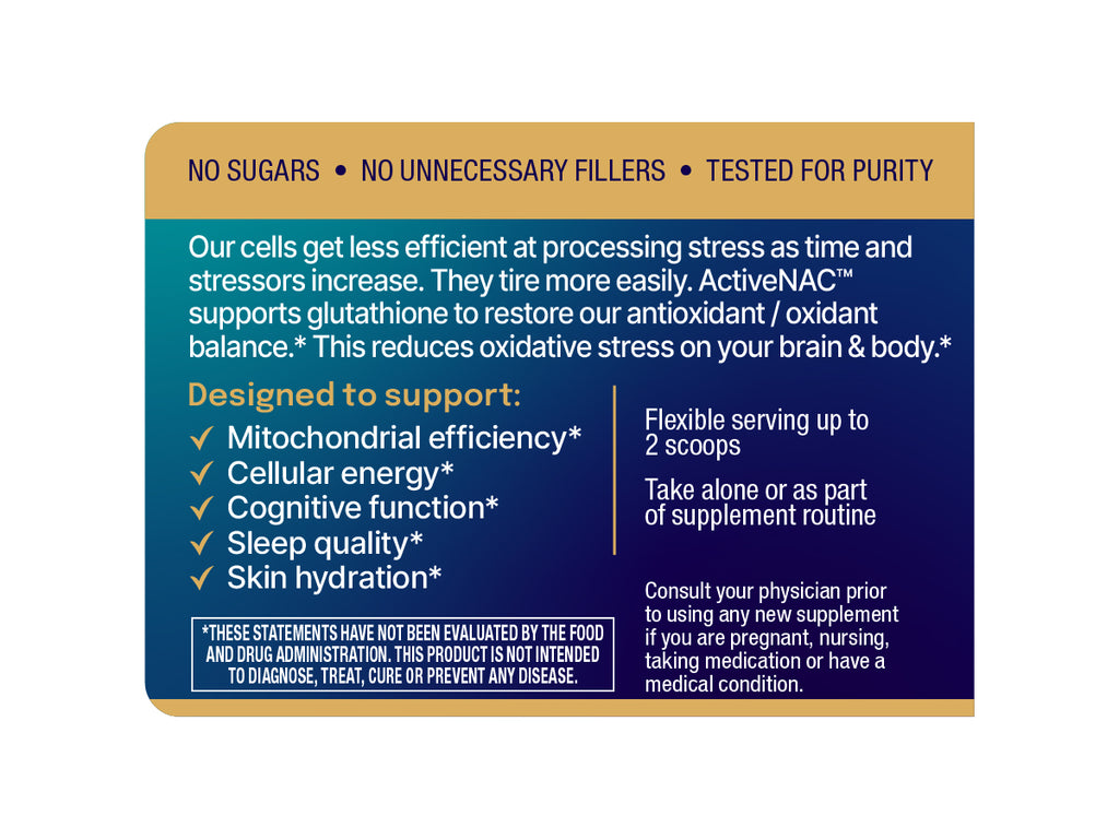 ActiveNAC™ Powder - Brain & Body Oxidative Stress Supplement