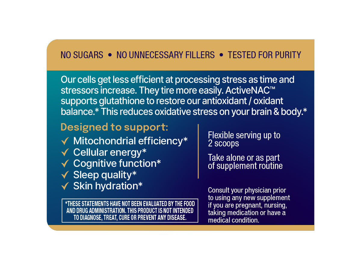 ActiveNAC™ Powder - Brain & Body Oxidative Stress Supplement