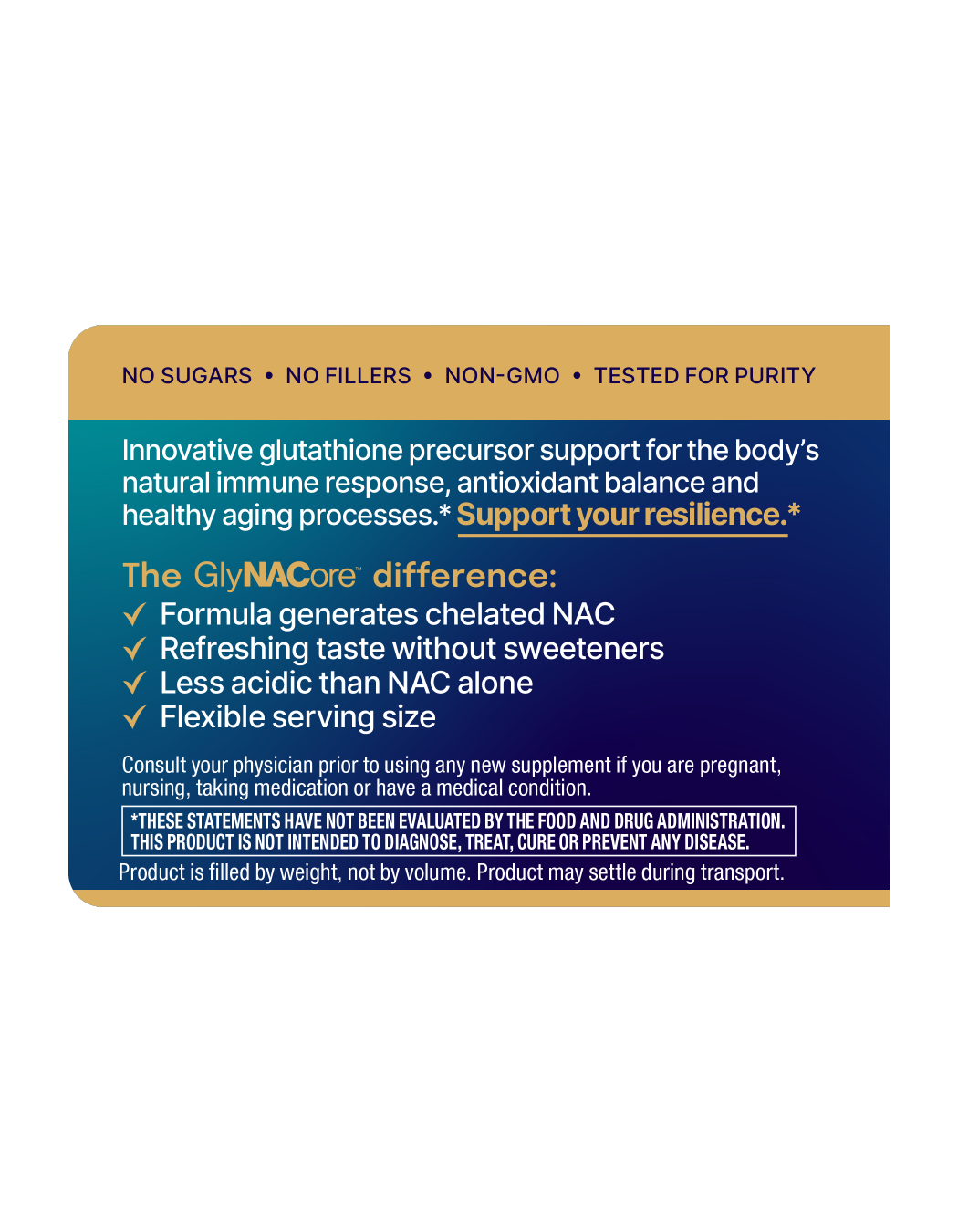 GlyNACore Balanced Vitality Support Powder